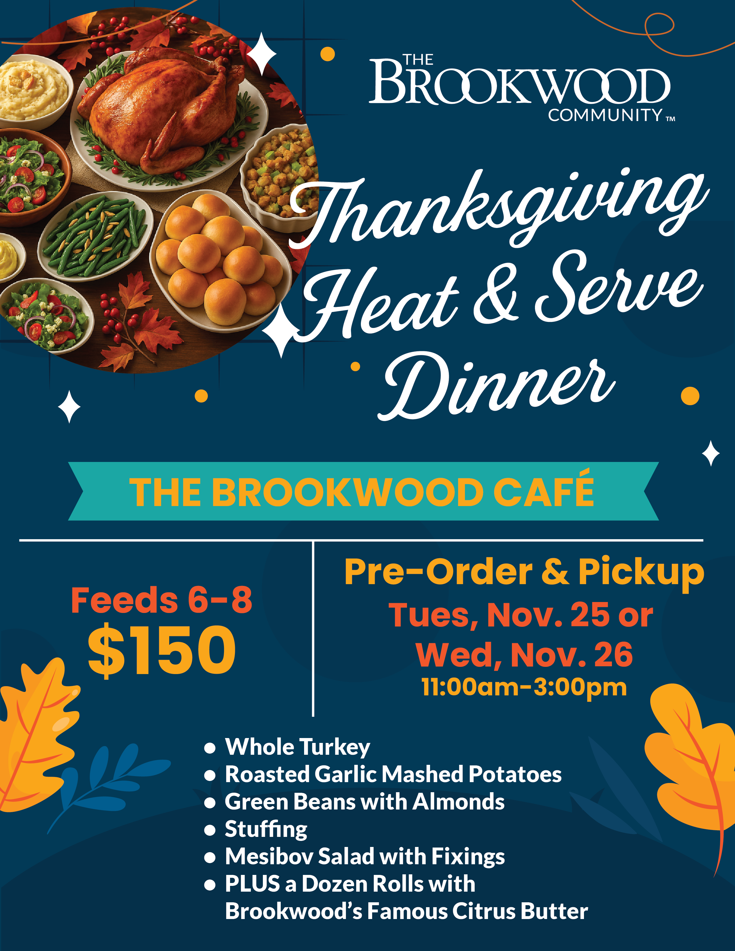 Brookwood Cafe Thanksgiving Feast 2025